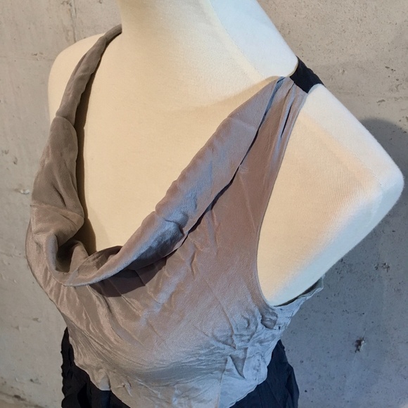 SILK Block Color Zip Back Mini Dress Size Small - Picture 3 of 8